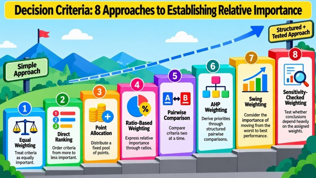 Decision Criteria -- 8 Approaches to Establishing Relative Importance