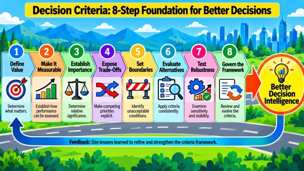 Decision Criteria -- 8-Step Foundation for Better Decisions