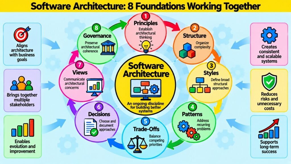 Software Architecture -- 8 Foundations Working Together