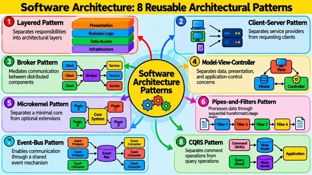 Software Architecture -- 8 Reusable Architectural Patterns